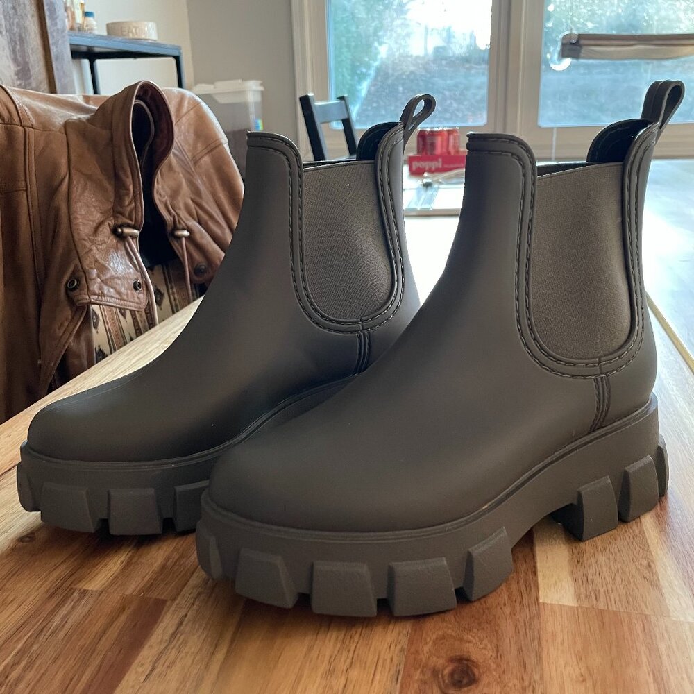 Jeffrey Campbell Ankle Rain Boots | Chelsea Style | Never Worn